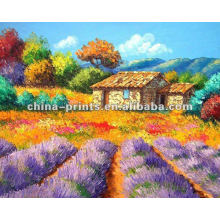Beautiful Village Scenery Oil Painting
